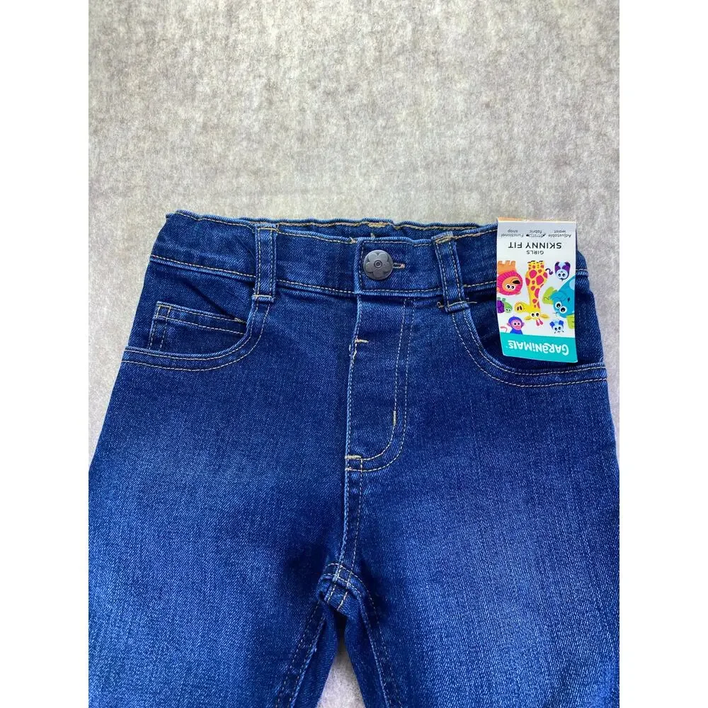 Garanimals Girls Skinny Fit Blue Adjustable Waist Jeans Size 4T